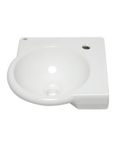 Alfi Brand AB8056-W Ceramic Mushroom Top Pop Up Drain for Sinks with Overflow, White