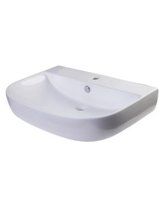 ALFI brand AB112 28" White D-Bowl Porcelain Wall Mounted Bath Sink