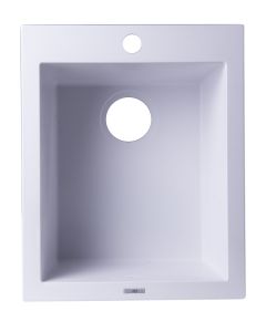 ALFI brand AB1720DI 17" Drop-In Rectangular Granite Kitchen Prep Sink