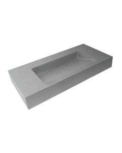 ALFI brand ABCO40R 40" Solid Concrete Rectangular Countertop Sink