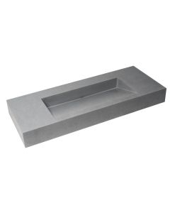 ALFI brand ABCO48R 48" Solid Concrete Rectangular Countertop Sink