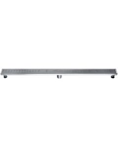 ALFI brand ABLD47D 47" Stainless Steel Linear Shower Drain with Groove Lines