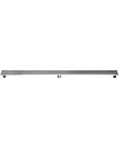 ALFI brand ABLD59D 59" Stainless Steel Linear Shower Drain with Groove Lines
