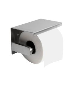 ALFI brand ABTP66-BSS Brushed Stainless Steel Toilet Paper Holder with Shelf