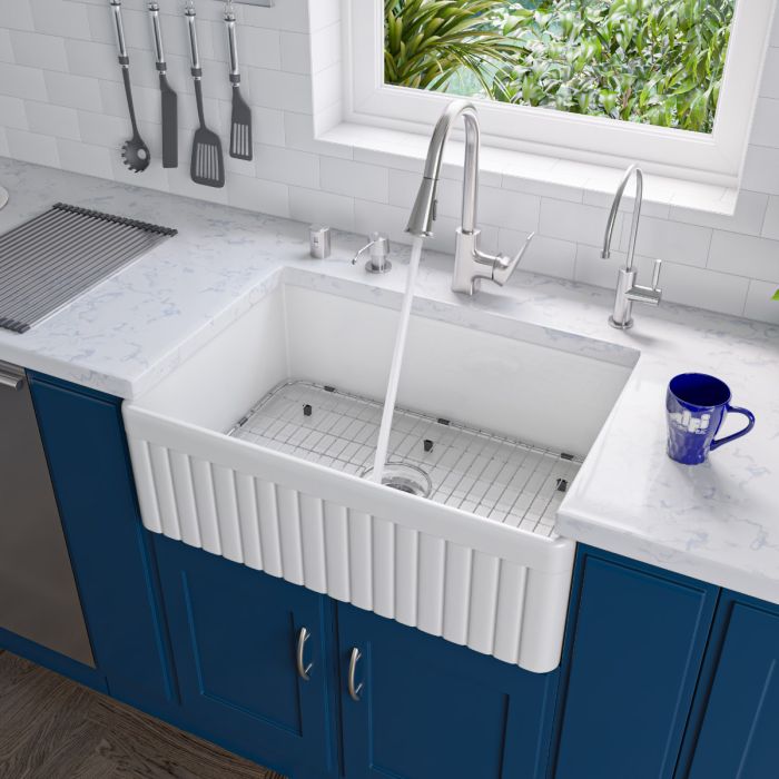 ALFI brand AB511 30 Farm Sink With Lip Single Bowl Design for Kitchen