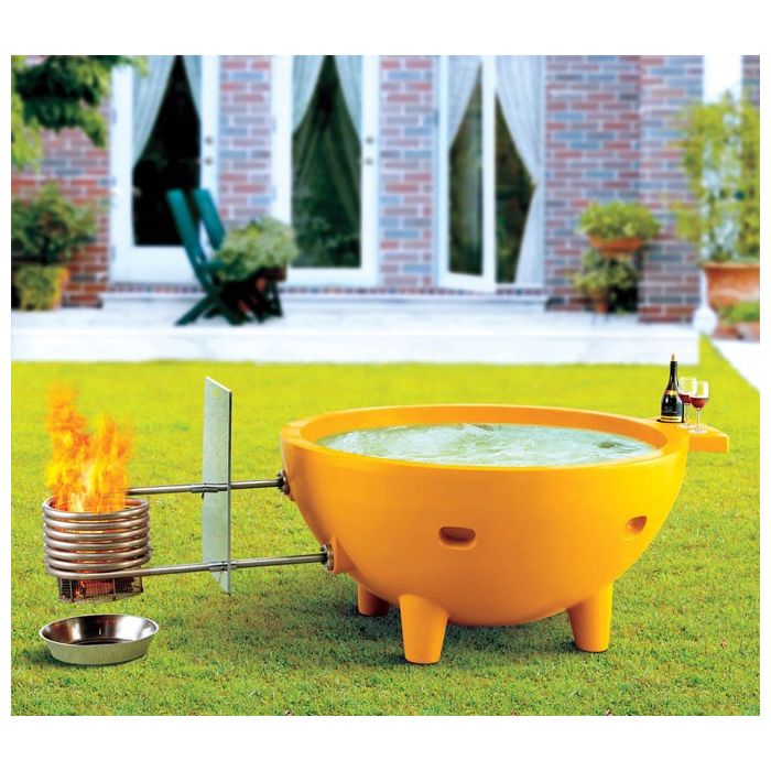 Alfi Fire Hot Tub Burning Outdoor, Outdoor Bathtub Water Heater