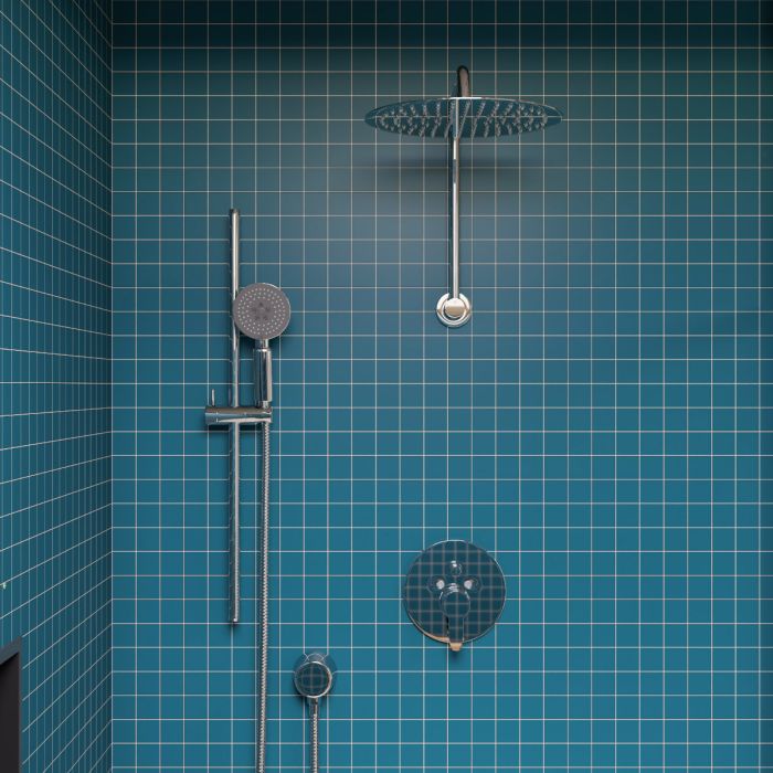 8" Square Round Shower Head Bathroom Overhead Rain Shower Head Top Spray Thin 