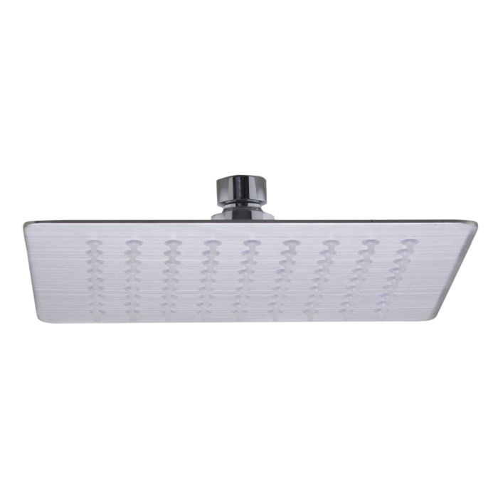 Rainfall Shower Head 4 inch Solid Stainless Steel Square Rain Showerhead Silver